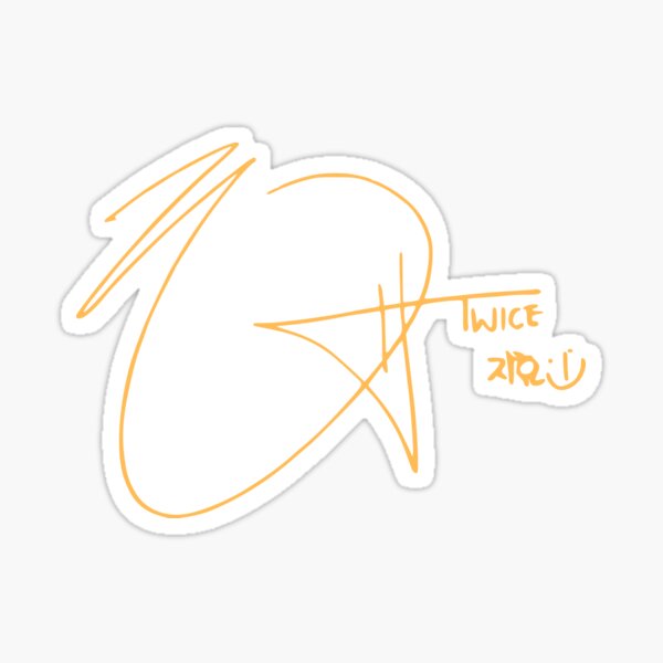 jihyo signature (yellow/orange)
