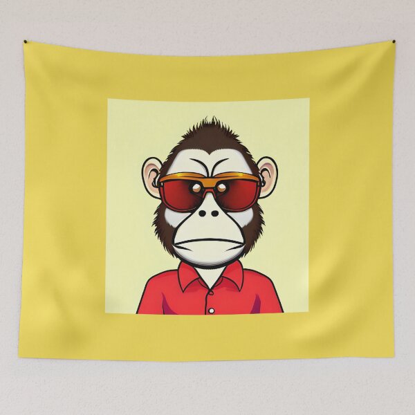 Item preview, Red Monkey designed and sold by ShilpyDesign.