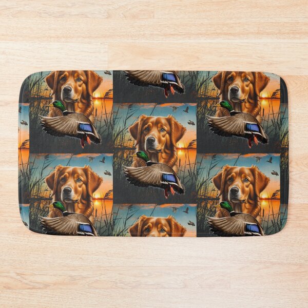 Item preview, Nova Scotia Duck Tolling Retriever (Toller) and Flying Mallard Duck Hunt Design designed and sold by LifeCrush.