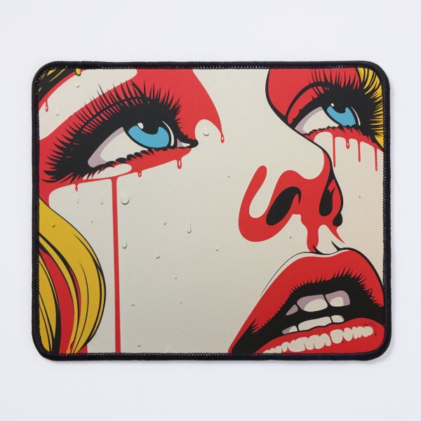 Item preview, pop art women red crying designed and sold by AceILA.