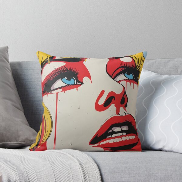 Item preview, pop art women red crying designed and sold by AceILA.