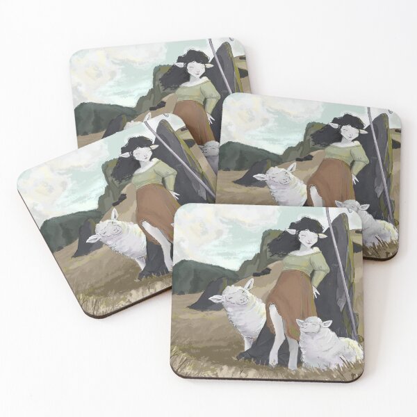 Item preview, satyr Shepard with cute sheep  designed and sold by Liz-S-Art.