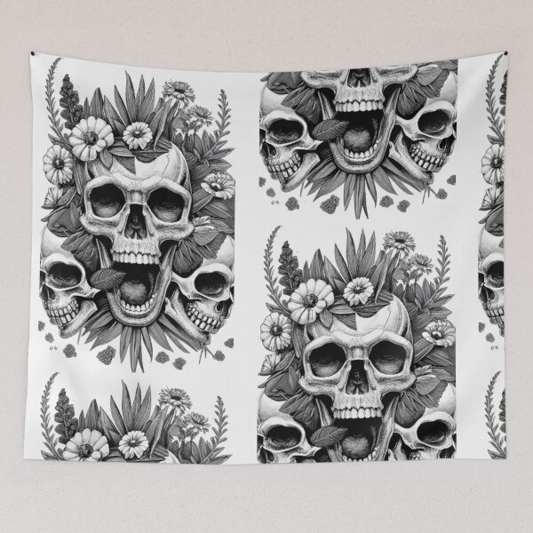 Item preview, Bones And Flowers designed and sold by ColorFlick.