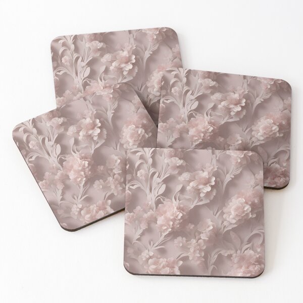 Item preview, 3D Pink Flowers Pattern Design designed and sold by Parallax Grafica.