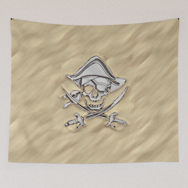 Item preview, Chrome Pirate Crossbones in Sand designed and sold by Garaga.