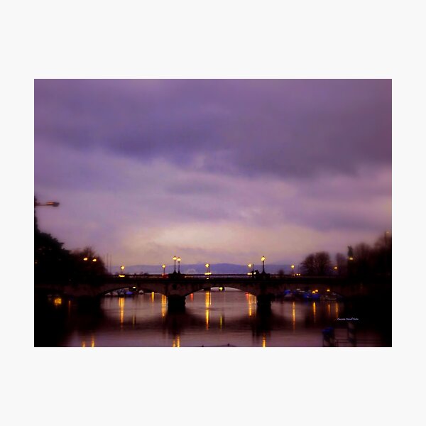ZURICH - Bridge over Limmat Fotodruck