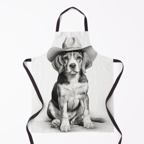 Item preview, light minimalist pencil line drawing of a beagle designed and sold by dcrc.