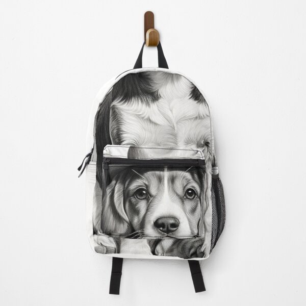 Item preview, light minimalist pencil line drawing of a beagle designed and sold by dcrc.