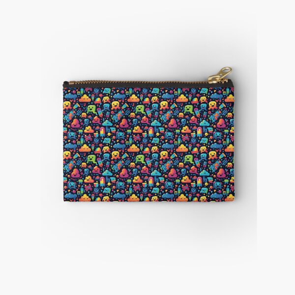 Item preview, Colorful Emoji Doodle Characters Pattern designed and sold by SowCow.