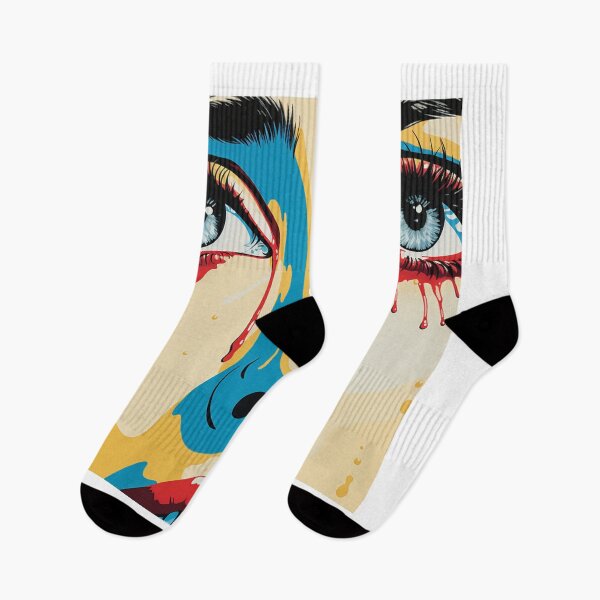 Item preview, pop art women red crying by a woman designed and sold by AceILA.