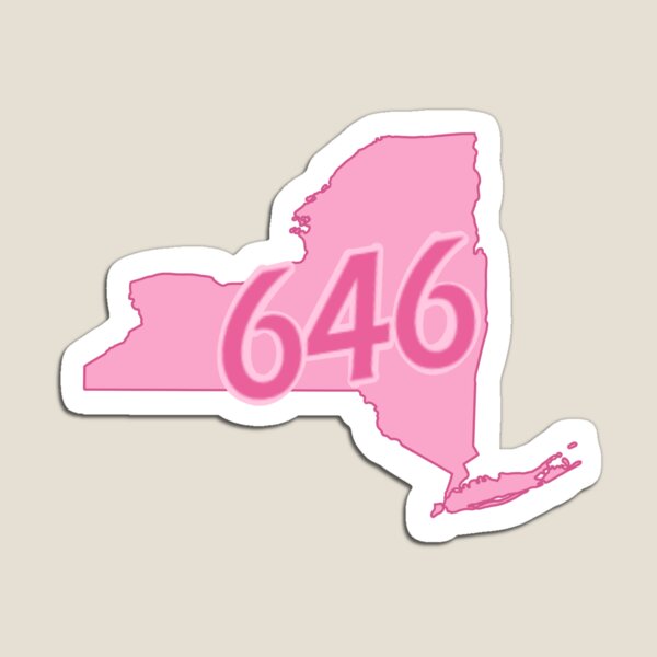 Item preview, New York - 646 Code designed and sold by yorkvilleprints.