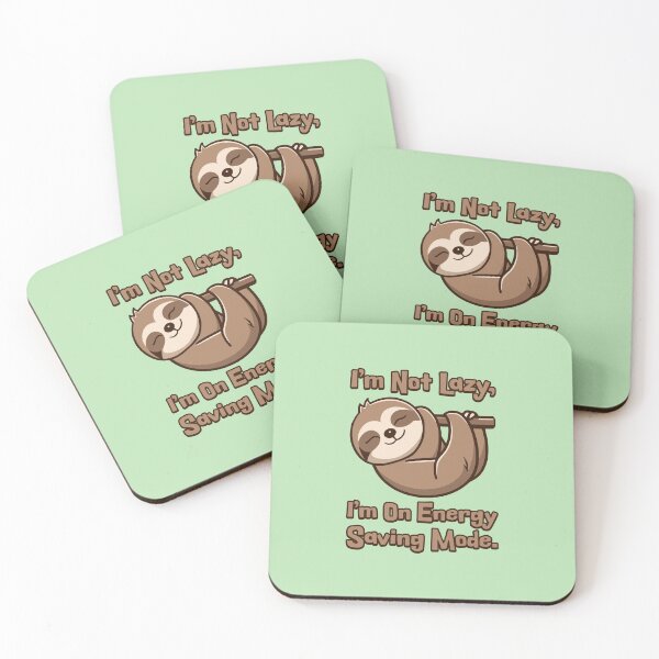 Item preview, I'm Not Lazy I'm On Energy Saving Mode! Cute Sloth Cartoon designed and sold by PMCreative.