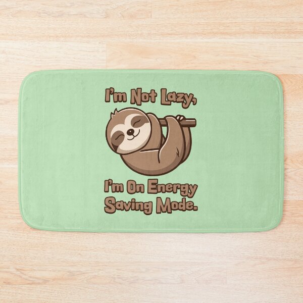Item preview, I'm Not Lazy I'm On Energy Saving Mode! Cute Sloth Cartoon designed and sold by PMCreative.