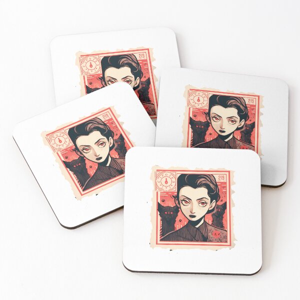 Item preview, Wolf Spirit Girl- ink stamp 4 designed and sold by octoboobs.