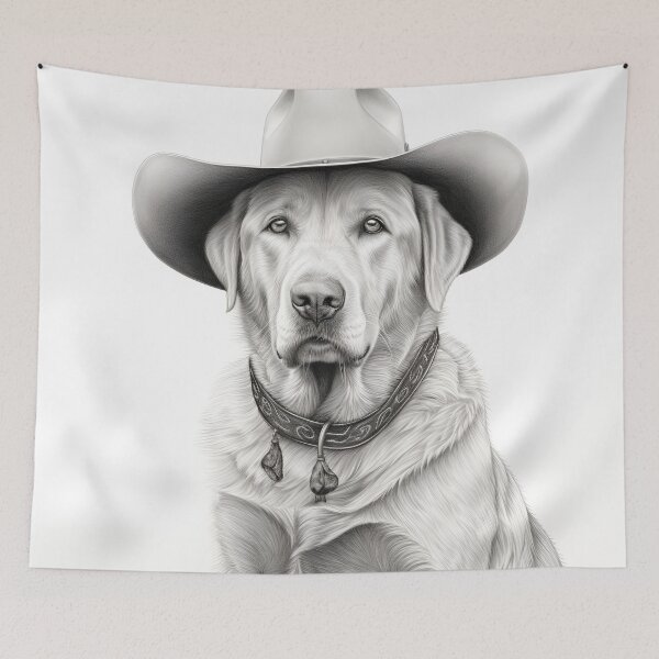 Item preview, light minimalist pencil line drawing of a Labrador retriever designed and sold by dcrc.