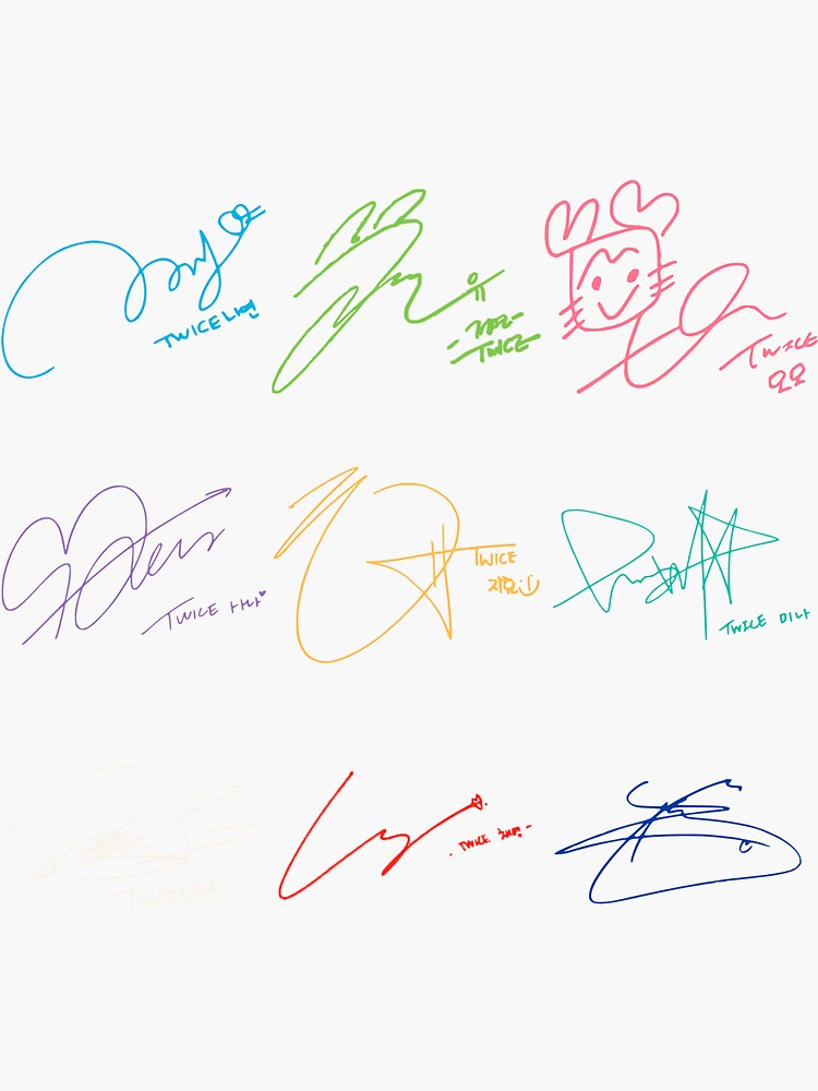 TWICE サイン Yahoo!オークション - TWICE 直筆サイン公式フォトカード