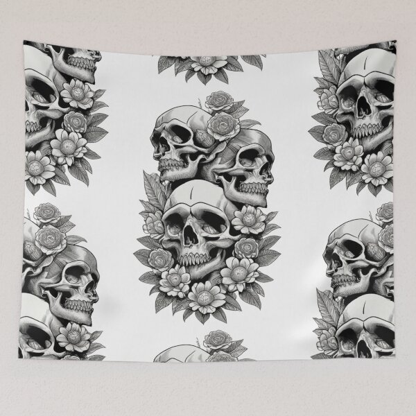 Item preview, Bones And Flowers designed and sold by ColorFlick.