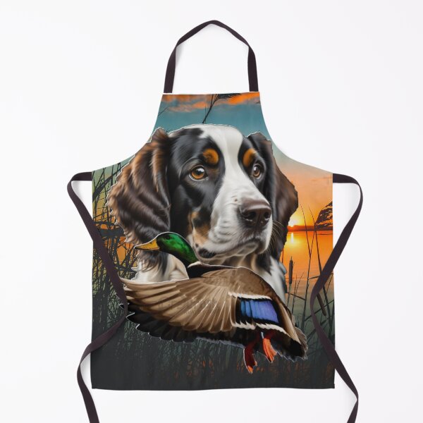 Item preview, Springer Spaniel Retriever and Flying Mallard Sunrise Duck Hunt Design designed and sold by LifeCrush.