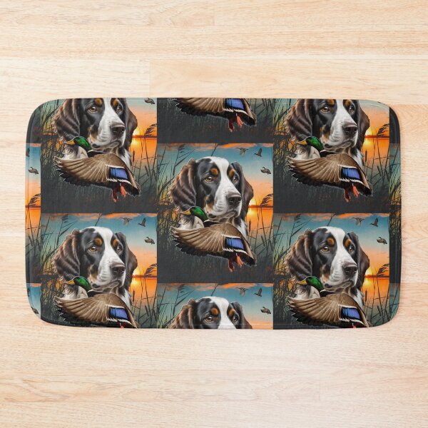 Item preview, Springer Spaniel Retriever and Flying Mallard Sunrise Duck Hunt Design designed and sold by LifeCrush.
