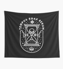 Time / White Wall Tapestry
