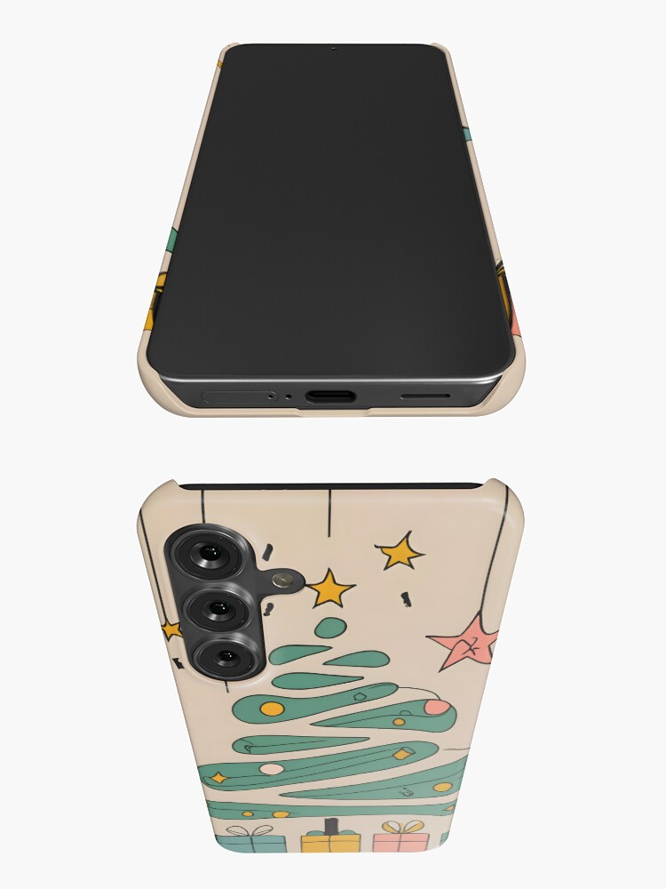 Thumbnail 3 of 4, Samsung Galaxy Phone Case, Modern Christmas Tree Minimalistic Drawing designed and sold by Patricks-Art.