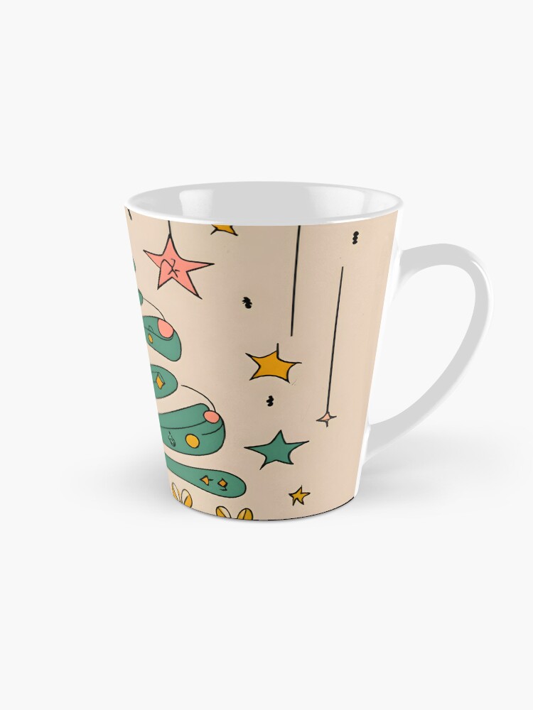 Thumbnail 1 of 4, Coffee Mug, Modern Christmas Tree Minimalistic Drawing designed and sold by Patricks-Art.