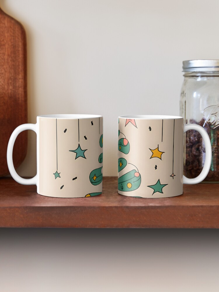 Thumbnail 2 of 6, Coffee Mug, Modern Christmas Tree Minimalistic Drawing designed and sold by Patricks-Art.