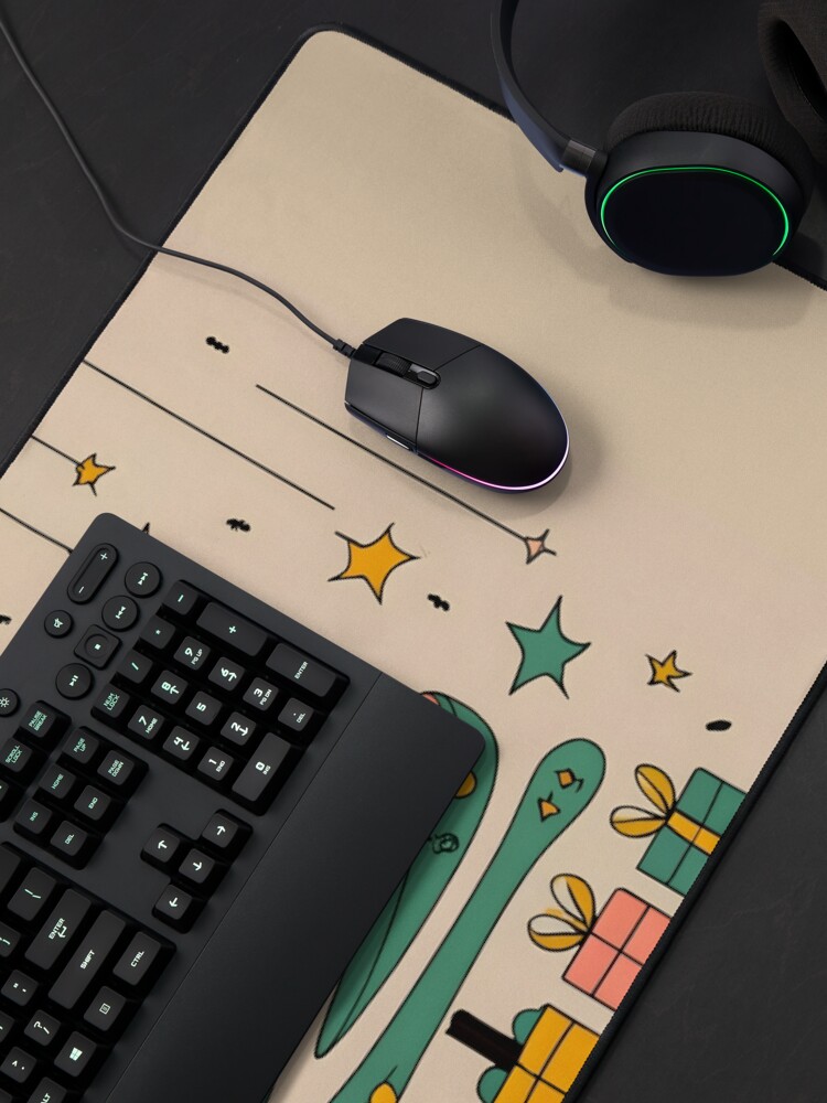 Thumbnail 4 of 5, Mouse Pad, Modern Christmas Tree Minimalistic Drawing designed and sold by Patricks-Art.