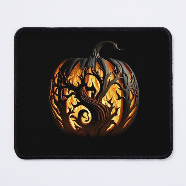 Item preview, Halloween pumpkin with tree decoration designed and sold by PsionicVoid.