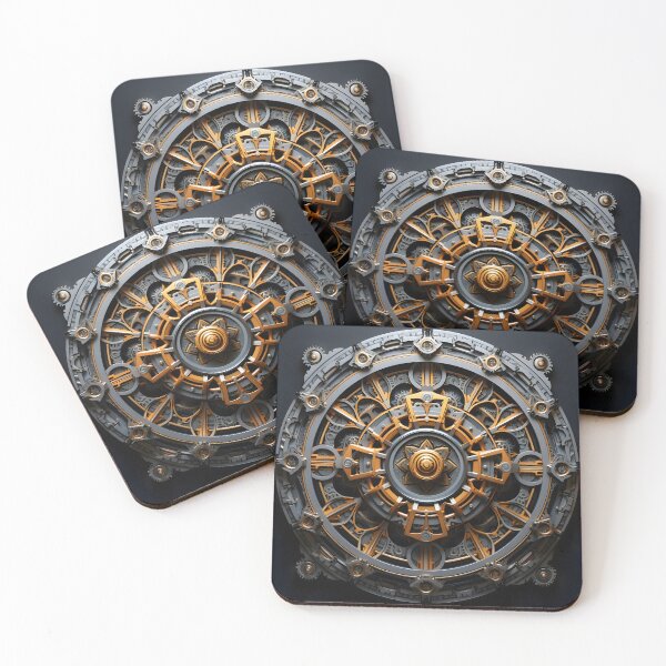 Item preview, Mechanical Mandala #3 designed and sold by GammarayPrints.