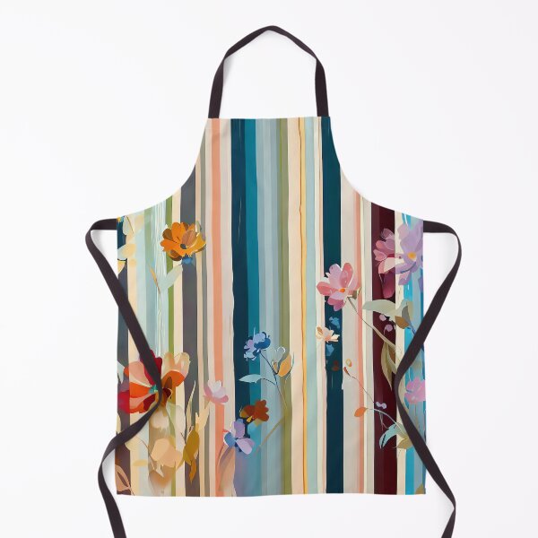 Item preview, Pastel, Multi-Color Stripes, delicate Flowers, Floral, Spring, designed and sold by karinasalwaszka.