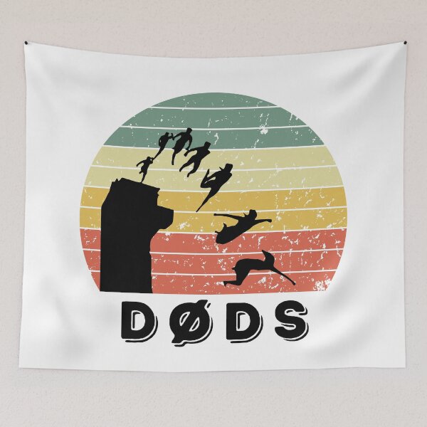 Item preview, Dods logo jumping death dive distressed sunset  designed and sold by Leivenaar.