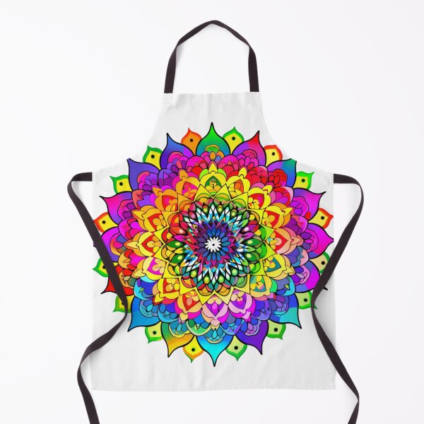 Aperçu de l'œuvre Autocollant chaleureux Mandala, embrassez la sérénité et l’illumination spirituelle créée et vendue par MartynGrey.