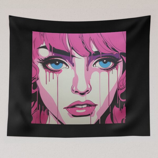 Item preview, pop art women pink art designed and sold by AceILA.
