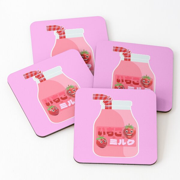 Item preview, Japanese Strawberry Milk Lovers Kawaii Cute Strawberries designed and sold by Maljonic.