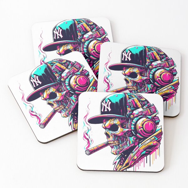 Item preview, Cyberpunk New York  Alien Skull  designed and sold by obviouslogic.