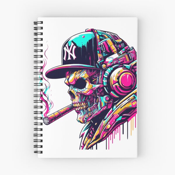 Item preview, Cyberpunk New York  Alien Skull  designed and sold by obviouslogic.