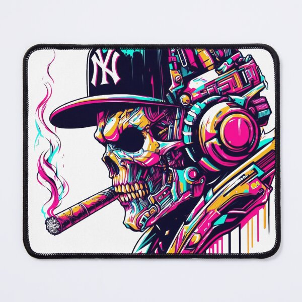 Item preview, Cyberpunk New York  Alien Skull  designed and sold by obviouslogic.
