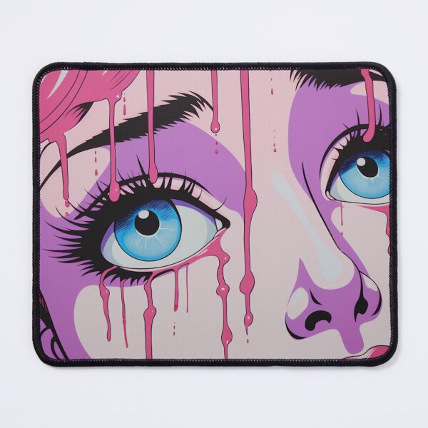 Item preview, pop art women blue eye and pink hair designed and sold by AceILA.