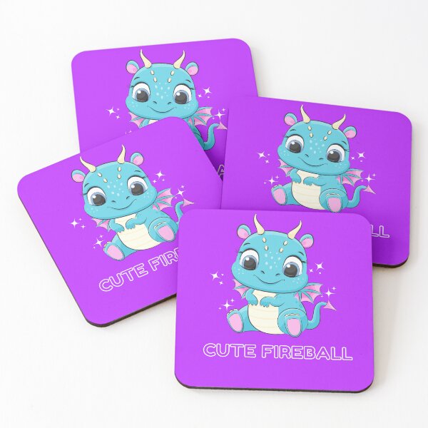 Item preview, Cute Fireball Cute Kawaii Baby Dragon Design designed and sold by RK-Artist.