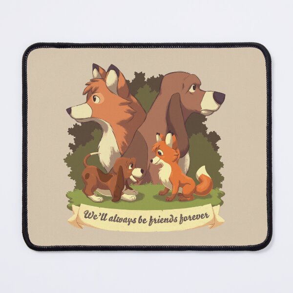 Item preview, We ll Always Be Friends Forever // Red Fox, Hound Dog, 80s Kid, BFF designed and sold by Geekydog.