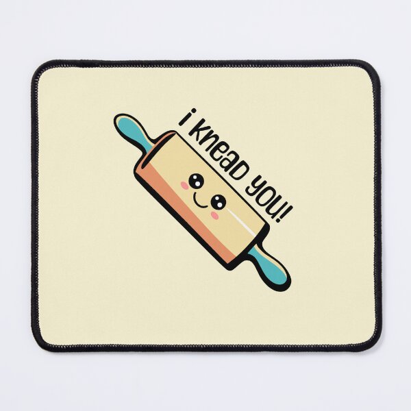 Item preview, I Knead You! Cute Rolling Pin Cartoon designed and sold by PMCreative.