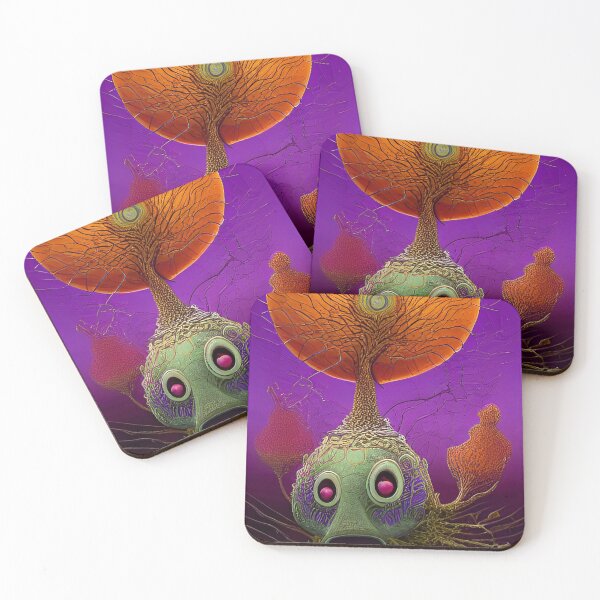 Item preview, Weird whimsical fantasy image with allusion to Munch's scream designed and sold by depthsofthemind.