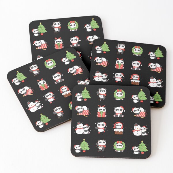 Item preview, Cute Christmas Pandas Set - Xmas Gift designed and sold by patternjp.