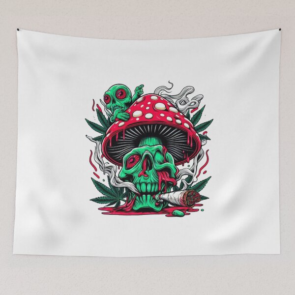Item preview, Alien Mushroom Skull designed and sold by obviouslogic.