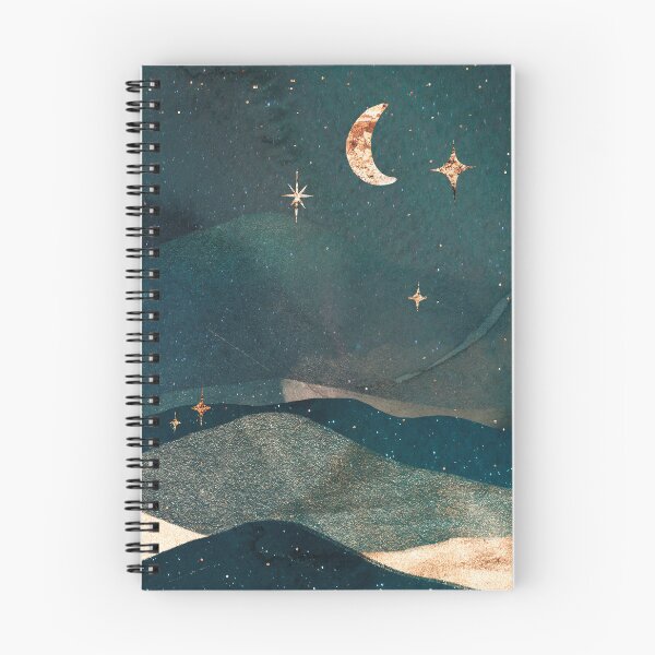 Item preview, Abstract starry moon night designed and sold by ArtStyleAlice.