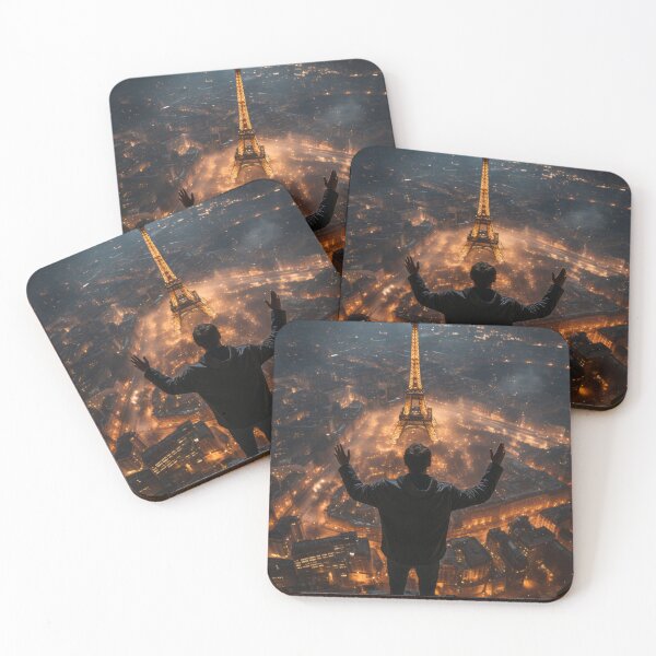 Item preview, Nighttime Silhouette Celebrating with Raised Hands in the Sky designed and sold by Domitian Tincaba.