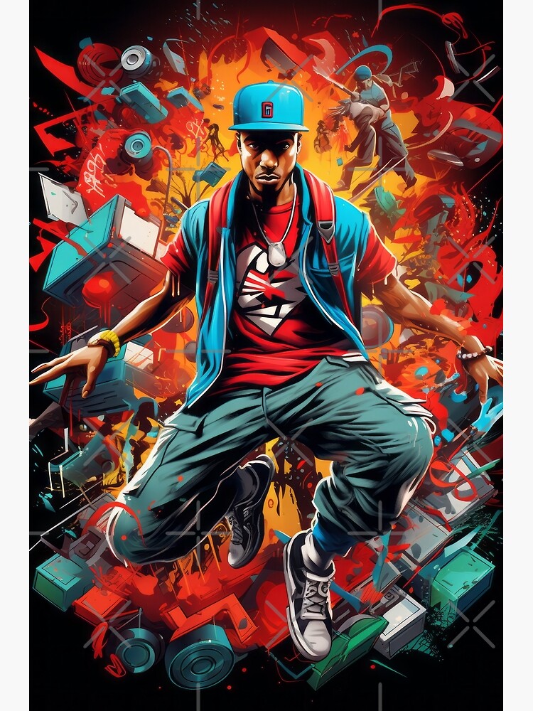 Hip-Hop Explosion: Graphic of a Young Artist