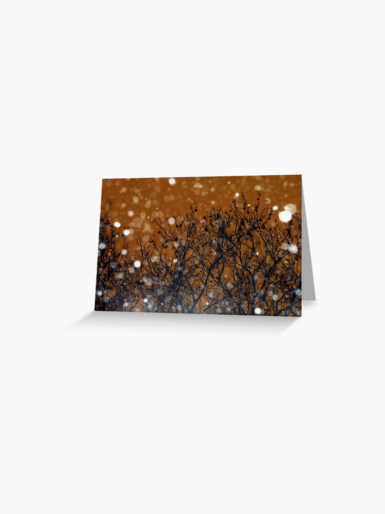 Thumbnail 1 of 2, Greeting Card, Height of the Blizzard - Snowstorm Art Photography - Gift for Weather Lovers designed and sold by OneDayArt.
