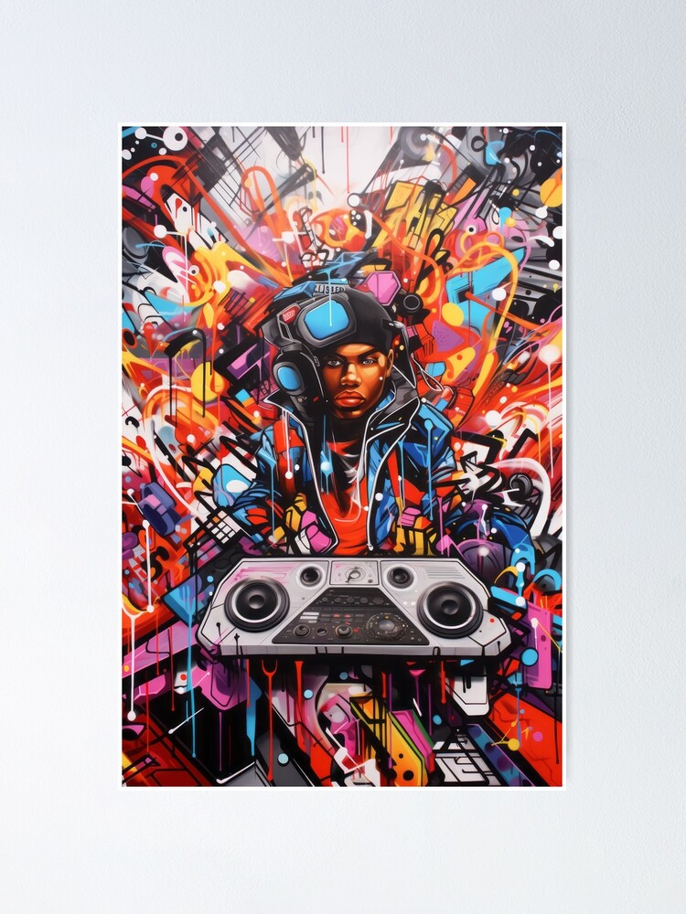 Hip-Hop Explosion: Graphic of a Young Artist